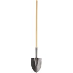 Shovel with pointed nose