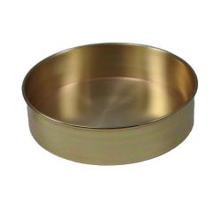 Sieve Pan, 12 Inch Dia., Brass, 1-5/8 inch height 