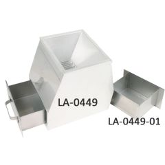 Pan for Sample Splitter LA-0449, 1 5.0 x 11.875 x 6.125 inch, Stainless Steel