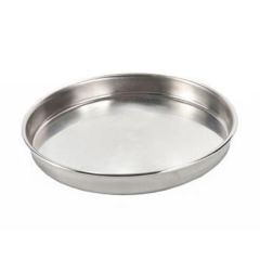 Sieve Pan, 8 Inch Dia, Half Height, Stainless