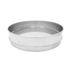 Stainless Steel Sieve Pan, 12" w/Rim, Intermediate Height