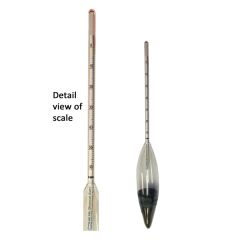 Hydrometer, Soil, ASTM 152H Scale, -5 to 60 G/L