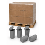 4 X 8 CYLINDER MOLD WITH LID, FORNEY, GREY, 24 CARTONS per PALLET