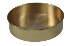 Sieve Pan, 8 In Dia, Half Height, Brass