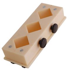 Cube Mold, 2 Inch, Plastic, 3 Gang