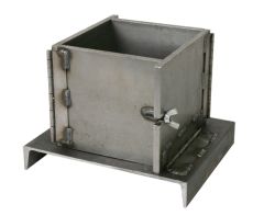 Single Cube Mold, Steel, 6 inch 