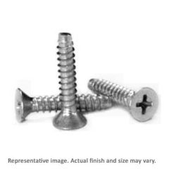 Self-Tapping Screw, #10 x 3/8" Phillips Pan Head