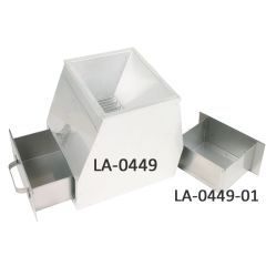 Pan for Sample Splitter LA-0449, 1 5.0 x 11.875 x 6.125  inch, Stainless Steel