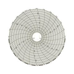 Recording Thermometer, Chart Paper, 24 Hr, 0-250&deg; F, 6 In Dia, 60/Pkg