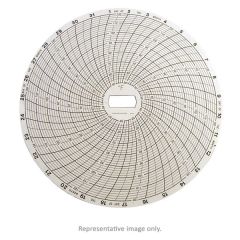 Recording Thermometer, Chart Paper, 31 Day, 50-120&deg; F, 6 Inch., 60/Pkg