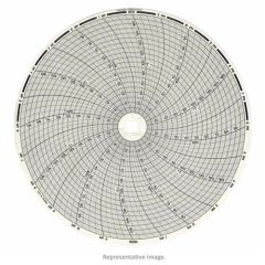 Recording Thermometer, Chart Paper, 24 Hr, 0-200&deg; F, 8 inch, 100/Box