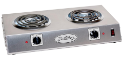 Hot Plate; 2 Burner, 120V /1650W 