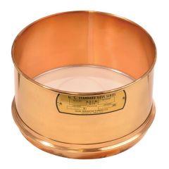 Wet Wash Sieve, 8 Inch Dia x 6 Inch Height, #200 Mesh, BFBC, Unreinforced