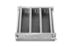 Prism Mold, Metric 3-Gang 40 x 40 x 160mm with Six Inserts