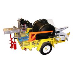 Core Drilling Machine, Mobile, 17 Hp, 16 In Max Bit Dia  (40.6 cm), 24 In Travel (53.3 cm)