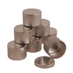 Sample Can with Lid, Aluminum, 2 Inch x 1 Inch - 12 per Pkg