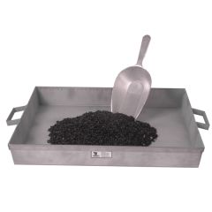 Material Pan, Galvanized, 18 x 18 x 3.0 Inches (45.7 x 45.7 x 7.6 cm) 