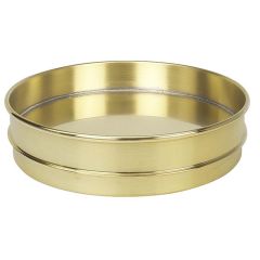 Sieve Pan, 12 Inch Dia., Brass 2 Inch Height with Extended Rim