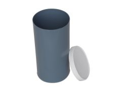 Plastic Cylinder Mold, 4 x 8 in, Plastic - 36 per case, No Lip, with Lid