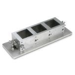 Cube Mold, 2", 3-Gang, Parallel Arrangement, Stainless