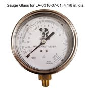 Gauge Glass for Air Meter Gauge LA-0316-07-01, 4 ⅛ inch diameter