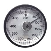 Surface Thermometer, 0&deg;F to 500&deg;F, 2 inch diameter, with magnets