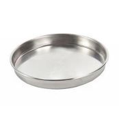 Sieve Pan, 12in Dia. Half Height, Stainless