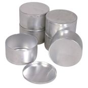 Aluminum Sample Can with Lid, 4 oz., box of 12