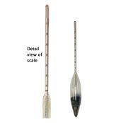 Hydrometer, Soil, ASTM 152H Scale, -5  to 60 G/L