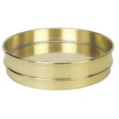 Sieve Pan, 12 Inch Dia.,  Brass 2 Inch Height with Extended Rim