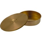 Sieve Pan, 12 Inch Dia., Brass, 1-5/8 inch height 